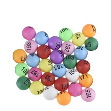 100 Pieces Printed Table Tennis Balls with Numbers, Colorful PP Balls for Party Decoration, Games, and Training