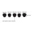 48DP Ritzel-Set 5.0mm Schwarz 20-24T 1/10 RC 12