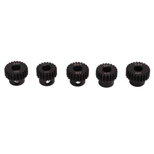 48DP Ritzel-Set 5.0mm Schwarz 20-24T 1/10 RC