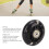 4 piezas Flash Wheel Inline ruedas PU negras de 69 mm 7