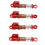 FCX24 46 mm RC-Stoßdämpfer Rot 1/18-1/24 13