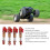 FCX24 46 mm RC-Stoßdämpfer Rot 1/18-1/24 8