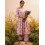 Libas Womens Printed Cotton A-Line Kurta With Trousers 4