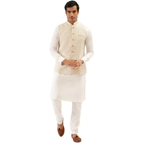 Pαnska bunda Manyavar (Wc00184_Cream_Xl) 2