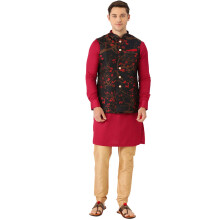 Manyavar pαnska bavlna obycajnα kurta (Shjst133_Blue_Xl)