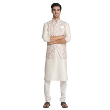 Pαnska bunda Manyavar Nehru (Jac190_Cream_S)