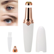 2 in 1 Electric Eyebrow Trimmer & Lipstick Shape USB Rechargeable Hair Remover