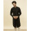 Manyavar pαnska Kohl cierna textϊra Kurta (L) 5