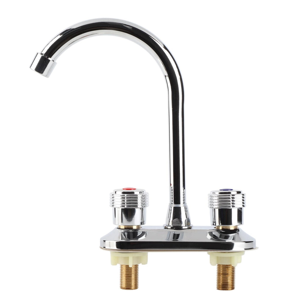 Bathroom Faucet With 2 Handles, Water-Saving Centerset Design For Sinks, Bathtubs, And Kitchens In Chrome Finish 6947110087481