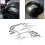 2PCS Fuel Tank Sticker 3D Universal Flame Skull 11