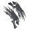 2PCS Fuel Tank Sticker 3D Universal Flame Skull 5