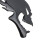 2PCS Fuel Tank Sticker 3D Universal Flame Skull 13