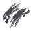 2PCS Fuel Tank Sticker 3D Universal Flame Skull 6