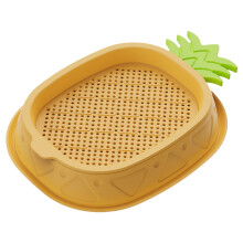 Cat Grass Planter for House Cats, Pineapple Design Seedling Tray, Soil-Free Cat Grass Growing Bowl, Yellow Color