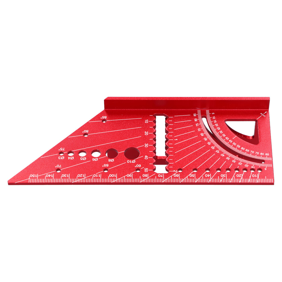 Aluminum 3D Woodworking Square Ruler For 45 90 Degree Mitre Angles Durable 7891340426437