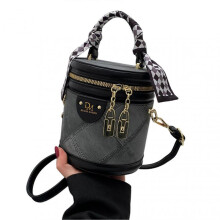 (No Pendant, Black) Elegant Hand-Carry Shoulder Purse For Ladies Fashion Quality PU Leather Bag for Woman Girl Birthday Holidays