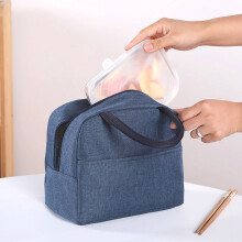 Wiederverwendbare 15-Liter-wasserdichte Kühlertasche dunkelblau isolierte Lunch-Tasche robust