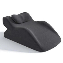 Cushions & Pillows 2Pcs Set Ergonomic Memory Foam Intimate Positioning Pillow for Couples with Mini Support Cushion Dark Grey