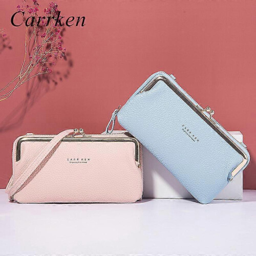 (Blue)Women's Multifunctional Horizontal Bag Crossbody Shoulder Strap Design As a Perfect Gift 2