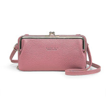 (Light Purple) Women's Multifunctional Horizontal Bag Crossbody Shoulder Strap Design As a Perfect Gift