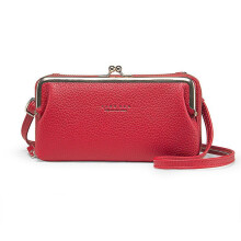 (Red) Women's Multifunctional Horizontal Bag Crossbody Shoulder Strap Design As a Perfect Gift