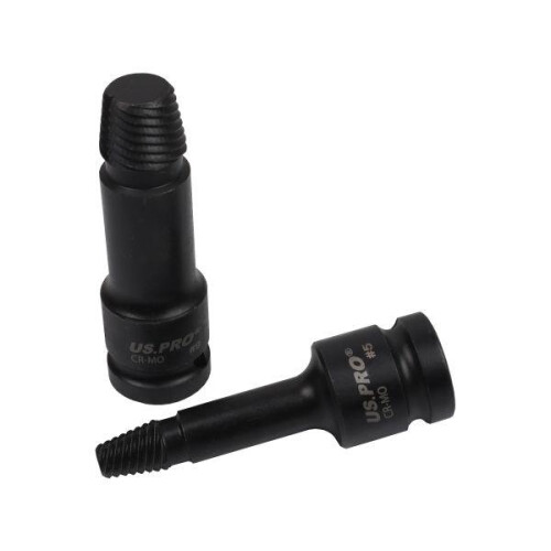 us pro US PRO 10pc 1/2" DR Impact Screw Stud Bolt Extractor Set LH Spiral Socket Set 7567 2