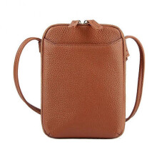(Brown)Women's PU Leather Crossbody Cell Phone Bag Large Capacity Design Suitable for Traveling