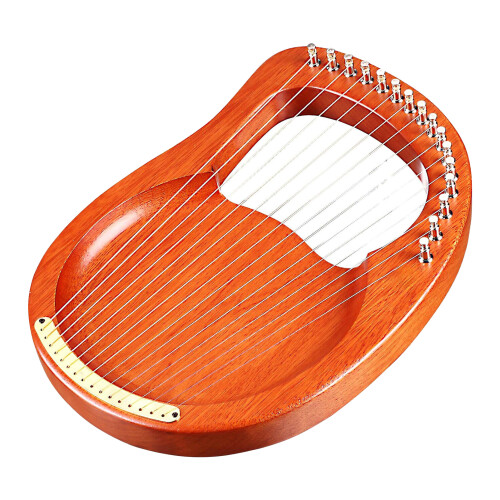 Walter.t 16-String Wooden Lyre Harp Metal Strings 1