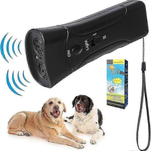 (Color box packaging,Without batteries)Anti Bark Device Ultrasonic Dog Barking Control Stop Repeller Trainer Train Tool