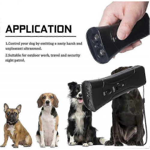 (Color box packaging,Without batteries)Anti Bark Device Ultrasonic Dog Barking Control Stop Repeller Trainer Train Tool 2
