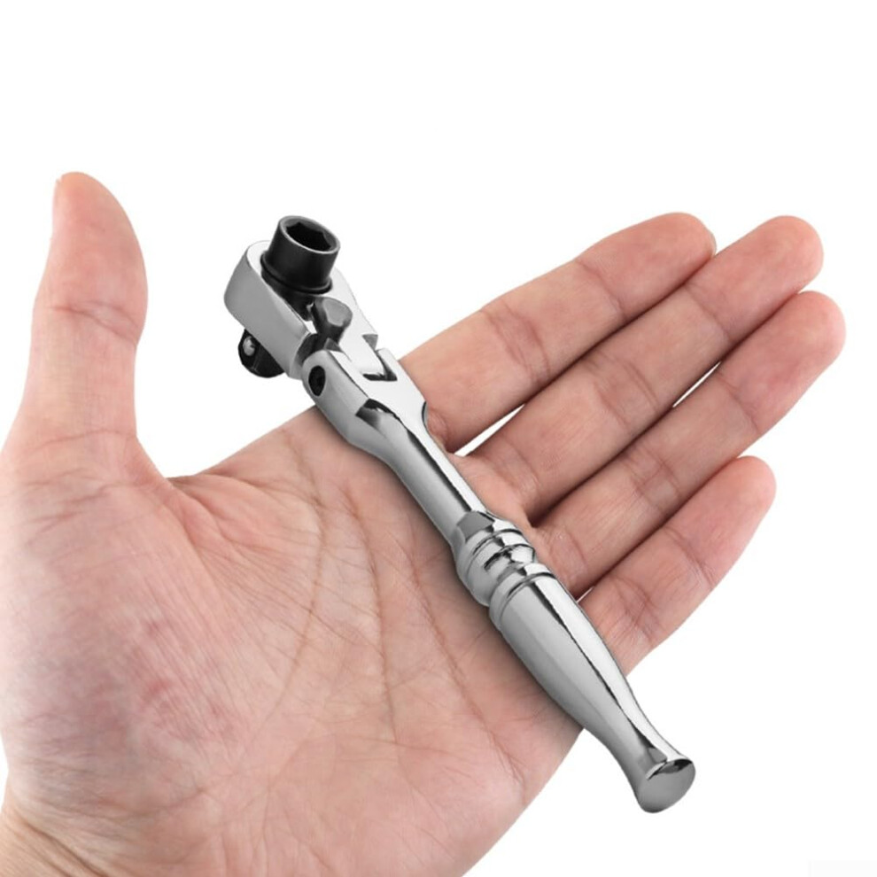 Flexible Mini Ratchet Wrench With Adjustable Head For Tight Spaces, Compact Design, High Efficiency, Durable Material 6947110087900