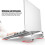 Supporto universale per laptop 26x25x6.5 cm Argento 11