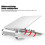 Supporto universale per laptop 26x25x6.5 cm Argento 9