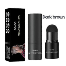(dark brown)Beard Pen Brush Filler Pencil Enhancer Lasting Repair Moustache Shaping Tools Makeup Engraving