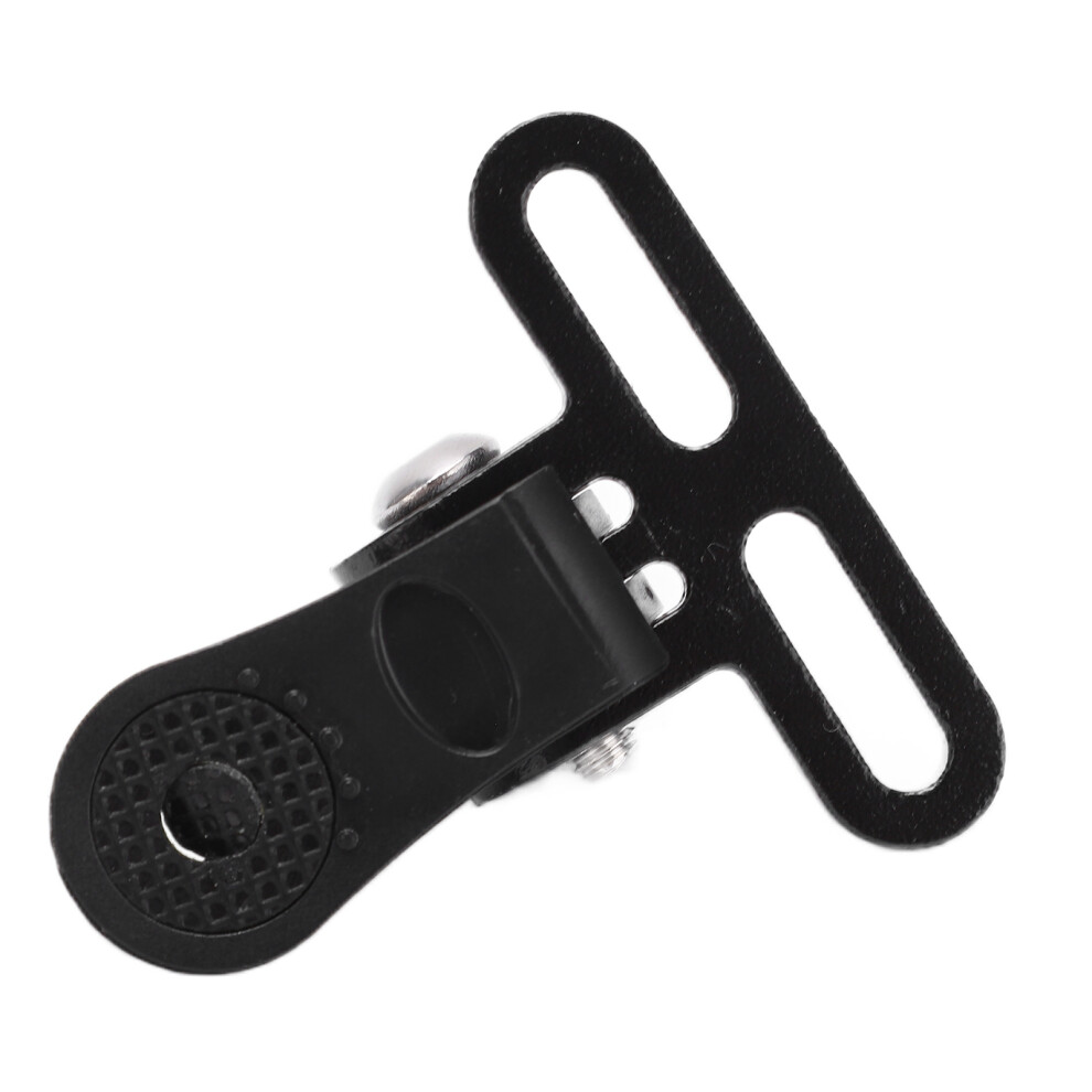 Bike Headlight Mount Holder Aluminum Alloy Non Slip Clip for Mountain & Road Bikes