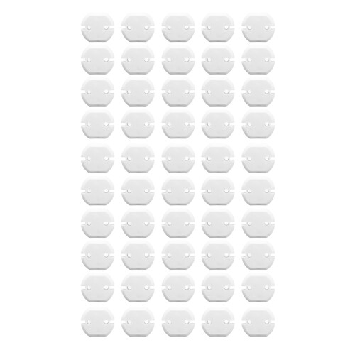 Reusable 50 Pcs Universal Baby Power Socket Protector No Drilling 1