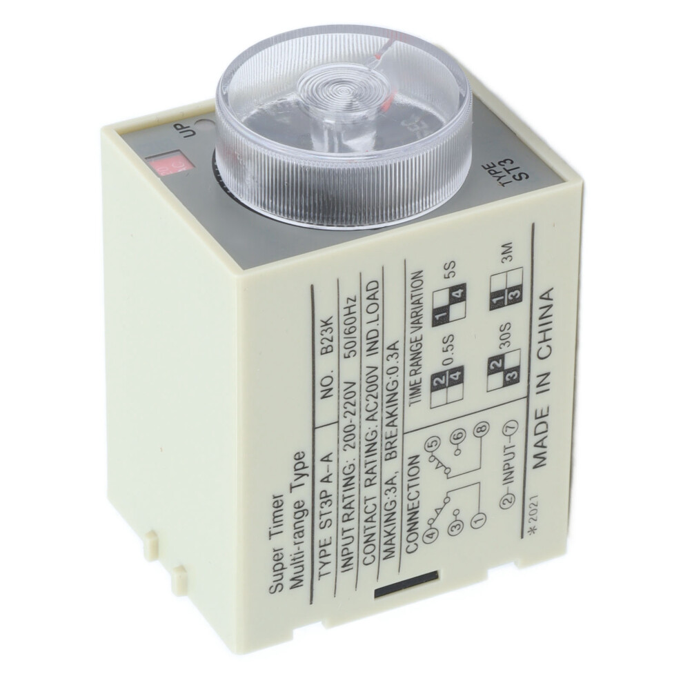 St3pa-A Adjustable Power On Delay Timer Relay 220V, 3A, 30S-3Min 7901340434445