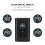 Pompa d'aria per auto nera 3-in-1 2x2000mAh 118x78x50mm 13