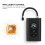 Pompa d'aria per auto nera 3-in-1 2x2000mAh 118x78x50mm 2