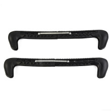 Adjustable Ice Skate Blade Protectors for Hockey Skates, Black, Durable Material, Universal Fit, Prevent Punctures