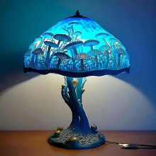 (Small size,B)Magics Mushroom Lamp Decoration Ornaments Durable Usb Plug-in Room Bedside Lamp for Home Bedroom