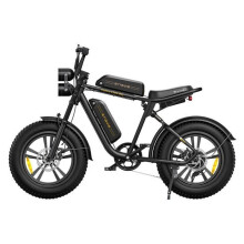 ENGWE M20 - Bicicleta Elétrica 20" - Autonomia 120km - Bateria 48V26Ah - Totalmente suspensa - Shimano 7 velocidades - MTB fat bike, Preto