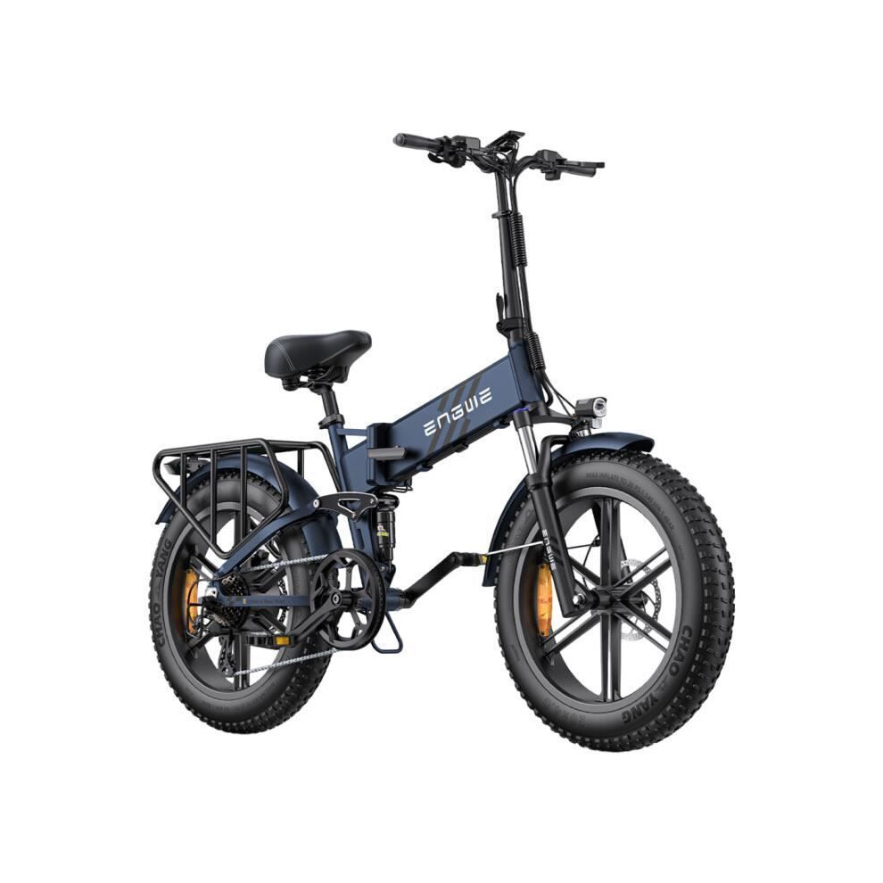 ENGWE ENGINE Pro 2.0 Electric Folding Bike Range 110km 52V16Ah Battery Full Suspension Snow Tires 20 Inches VTT Fat Bike Blue-image-OPC-PJKGNYT-NEW