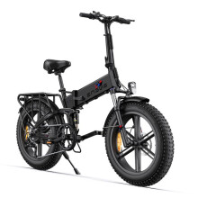 ENGWE ENGINE X - 20" Sähköinen Taitettava Polkupyörä - Irrotettava Akka 48V13Ah - Toimintasäde 120km - Fat Bike, Musta