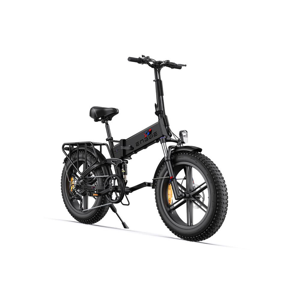 Engwe Engine X - Electric Folding Bike 20" - Removable Battery 48V13ah - Range 120Km - Fat Bike, Black