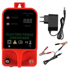 10KM Electric Fence Livestock High Voltage Pulse Controller High-Decibel Waterproof LCD Display EU P