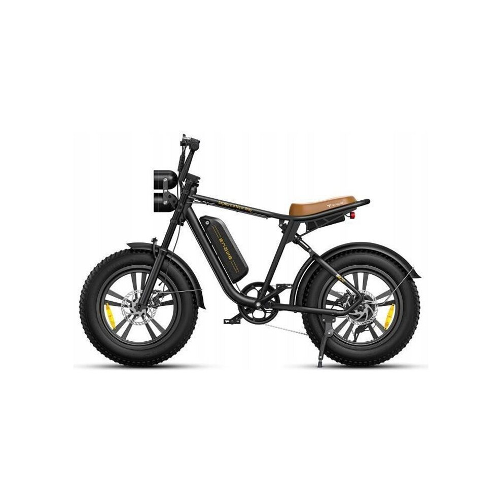 ENGWE M20 - Electric Bike 20" - Range 75km - Battery 48V13Ah - Full Suspension - Shimano 7 Speed - Fat Bike, Black-image-OPC-PJKGNZ5-NEW