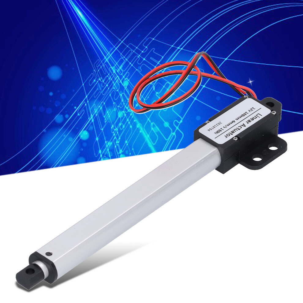 Mini 12V Electric Linear Actuator 100mm 4mm/sec 150N Short Circuit Protection