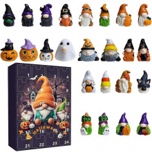 (Type B)For Halloween Advents Calendar 2025 Elf Doll 24 Days Advents Calendar for Fireplace Mantel Display