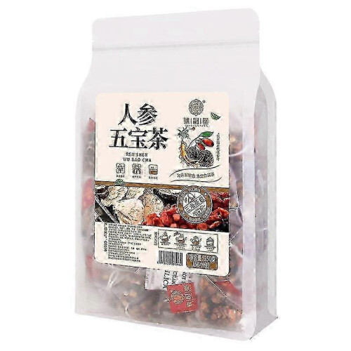 (2Bag 100Pcs)New Ginseng Five Treasure Tea Herbal Tea 250g C 1